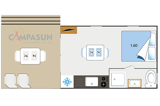 Mobil Home Key Westotel - 20M² - 1 Chambre