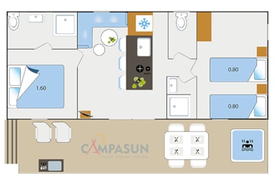 Key West with spa - 38m² - 2 bedrooms — 9