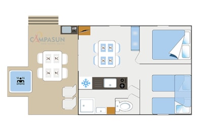 Chalet Portissol with private Spa - 35m² - 2 bedrooms — 8