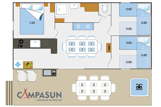 Chalet Premium Avec Spa Privé - 3 Chambres