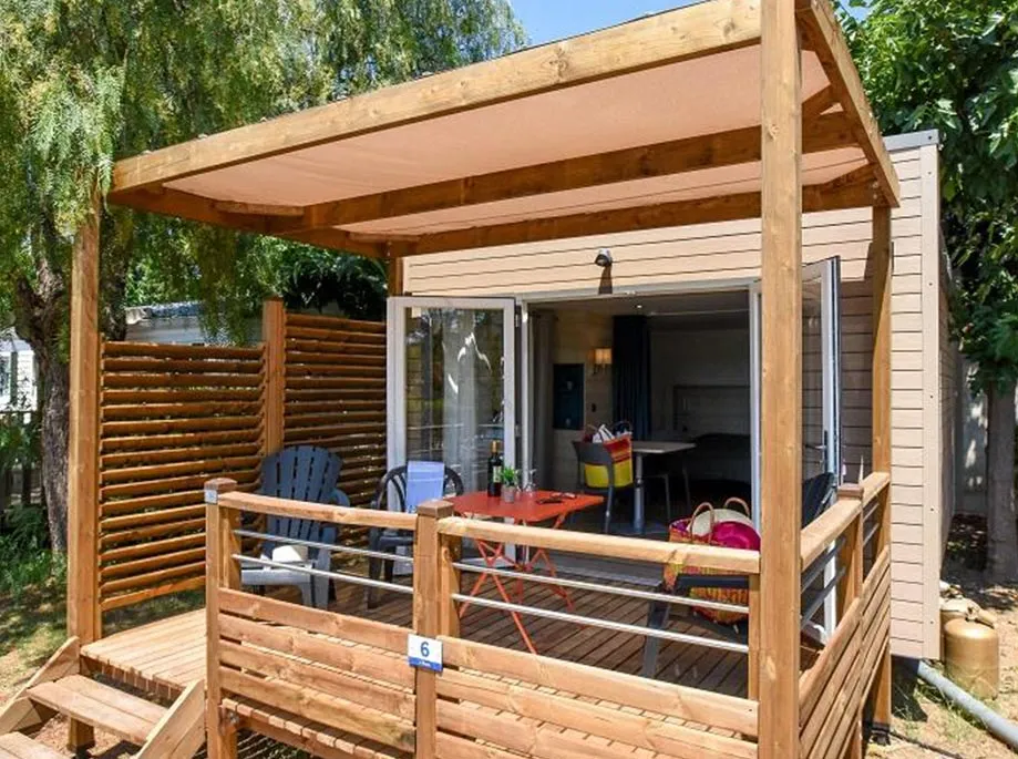 Location - Mobil Home Key Westotel - 20M² - 1 Chambre - Campasun Camping Mas de Pierredon