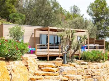 Mietunterkunft - Key West Mit Spa - 38M² - 2 Schlafzimmer - Campasun Camping Mas de Pierredon