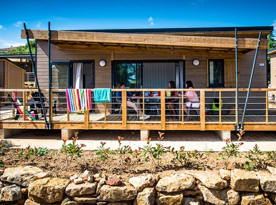 Location - Chalet Premium Avec Spa Privé - 3 Chambres - Campasun Camping Mas de Pierredon