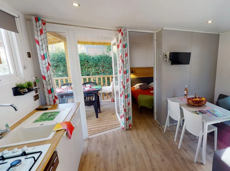 Mobil Home Castellet  - 28 M² - 2 Chambres + Plancha