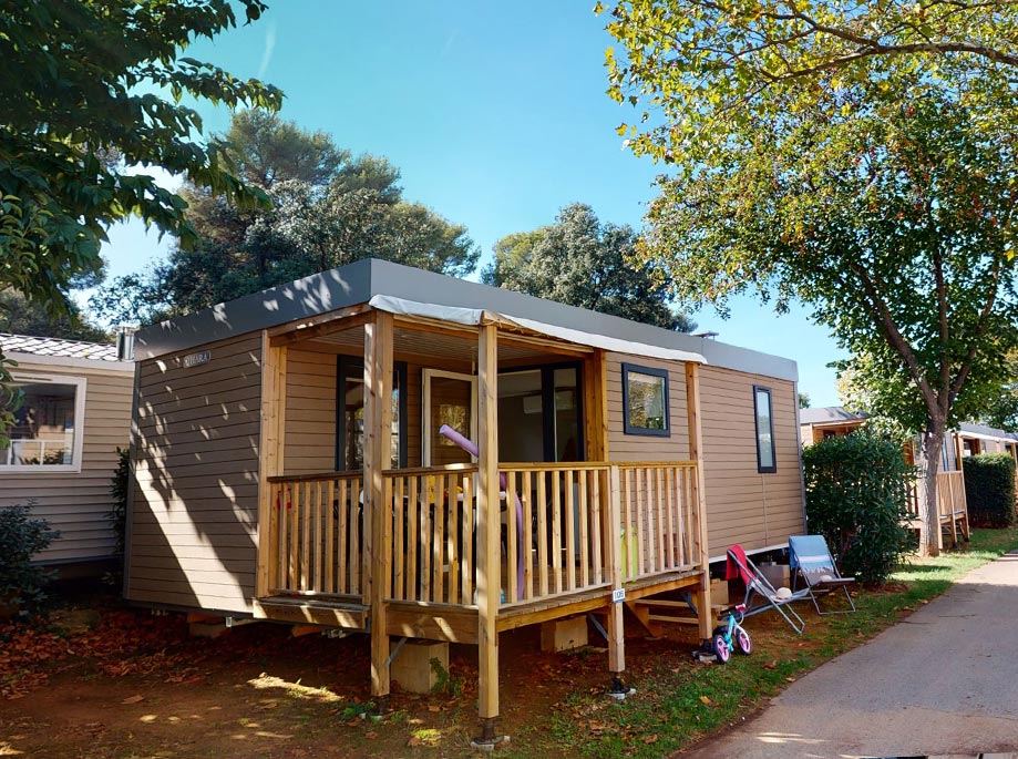 Location - Mobil Home Castellet  - 28 M² - 2 Chambres + Plancha - Campasun camping Mas de Pierredon