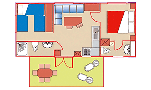 Mietunterkunft - Mobilheim Casale - Camping Village Le Capanne