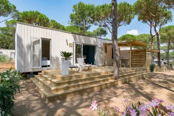 Mietunterkunft - Cottage Key West Klimanlage 2 Schlafzimmer 2 Badezimmer Premium - Camping Sandaya Cypsela Resort