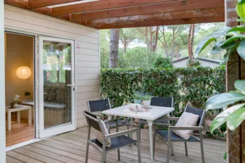 Mietunterkunft - Bungalow Suite Méditerranée  2 Schlafzimmer Premium - Camping Sandaya Cypsela Resort