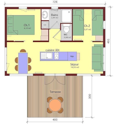 Chalet Surprise 105 ft² - 2 bedrooms — 8