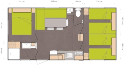 Mobile home 87 ft² /  terrace — 6