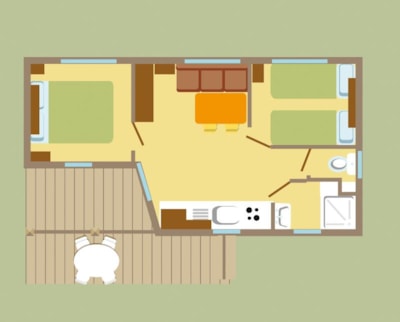 Confort 23 m² (2 bedrooms)