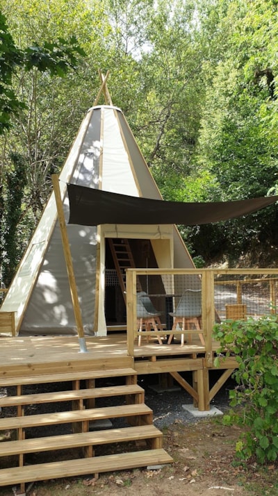 Tepee home 34m² (3 bedrooms) without toilet block