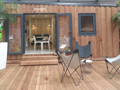 Cabin Glamping 22m² (2 bedrooms) without toilet block