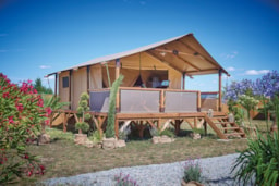 Accommodation - Lodge Confort Carladès 32M² (2 Bedrooms) - Camping Sunêlia La Source