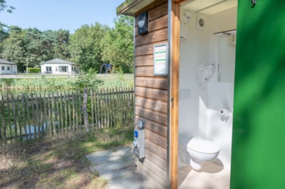 Pitch with private facilities