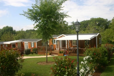 Eden air-conditioned mobile home Super Sélénia 36m² Semi-covered terrace 27 m² 2 bedrooms