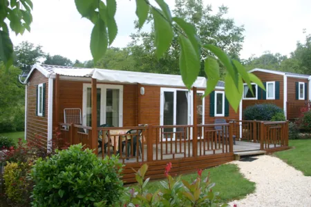 Location - Mobil Home Câline Riviera 34M² Suite Parentale Terrasse Semi-Couverte 22.50 M² - 2 Chambres - PRL Aux Etangs du Bos