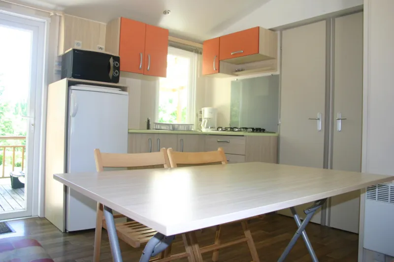 Mobil Home Climatisé Titeuf Ou Bandit Titania 3 Chambres 32M² + Terrasse Semi Couverte 18 M²