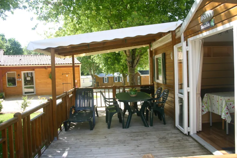 Mobil Home Pmr Climatisé Samba Helios 32M² - Terrasse Semi Couverte 18 M² Lit Bébé Possible