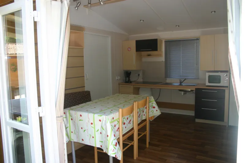 Mobil Home Pmr Climatisé Samba Helios 32M² - Terrasse Semi Couverte 18 M² Lit Bébé Possible