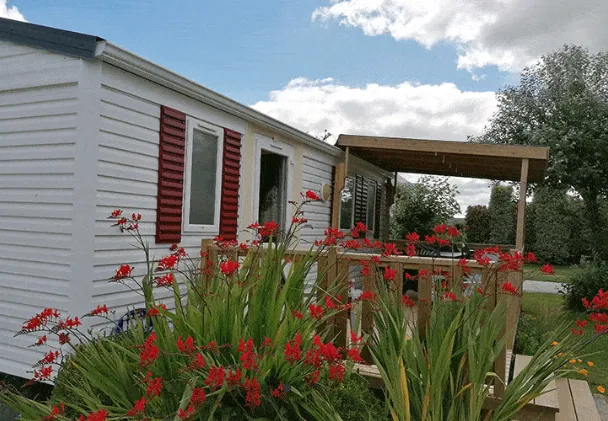 Location - Mobil Home Classique Terrasse Semi Couverte 4 Pers - Camping La Baie des Veys