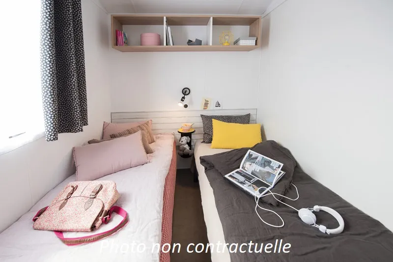 Mobil-Home Pacifique 25M² (2 Chambres) + Terrasse Couverte