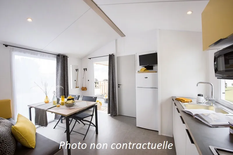 Mobil-Home Pacifique 25M² (2 Chambres) + Terrasse Couverte
