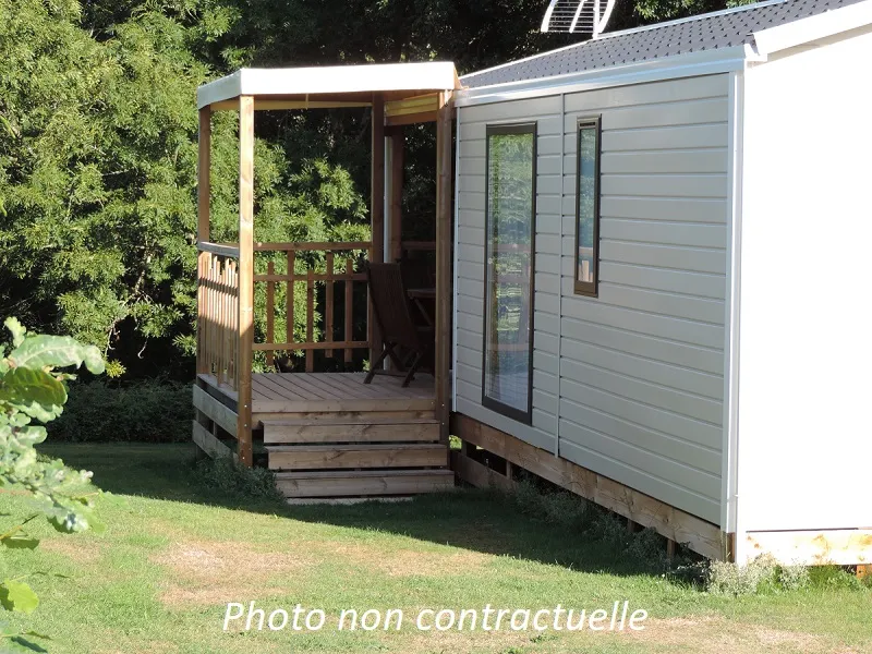 Mobil-Home Pacifique 25M² (2 Chambres) + Terrasse Couverte