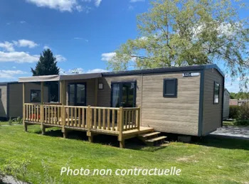 Mietunterkunft - Mobilheim Grand Large 30M² (2 Zimmer) + Terrasse - Camping L'Escapade
