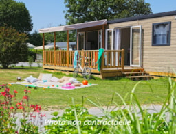 Accommodation - Mobile Home Grand Large 34M² (3 Bedrooms) + Terrace - Camping L'Escapade