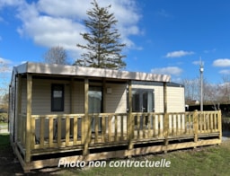 Accommodation - Mobile Home Grand Large 30M² (2 Bedrooms) + Terrace - Camping L'Escapade