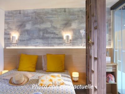 Mobil home Taos 40m² (3 bedrooms 2 bathrooms) + terrace on the edge of the pond — 5
