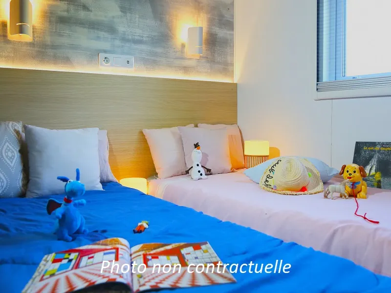 Mobil-Home Taos 40M² (3 Chambres 2 Sdb) + Terrasse Au Bord De L'étang