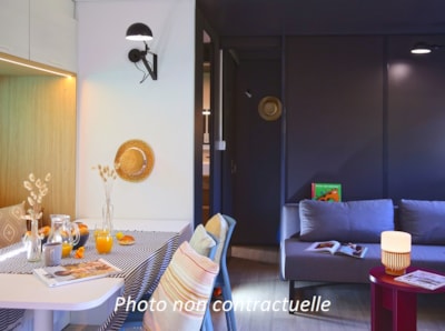 Mobil home Taos 40m² (3 bedrooms 2 bathrooms) + terrace on the edge of the pond — 4