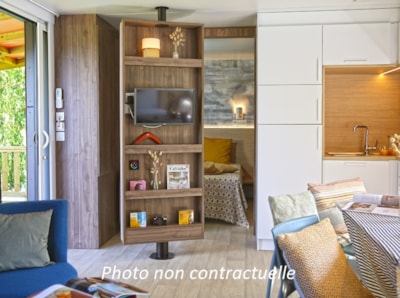 Mobil home Taos 40m² (3 bedrooms 2 bathrooms) + terrace on the edge of the pond — 3