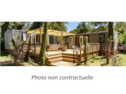 Location - Mobil-Home Tribu 71M² (5 Chambres 3 Sdb) + Terrasse - Camping L'Escapade