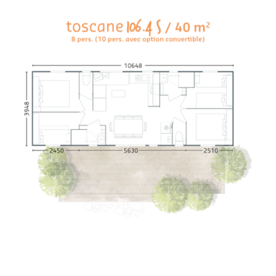 Mobile Home Toscane (4 bedrooms) — 1