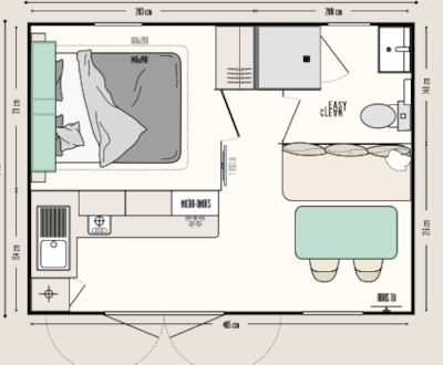 Bali mobile home 17.8 m² - 1 bedroom + terrace — 4
