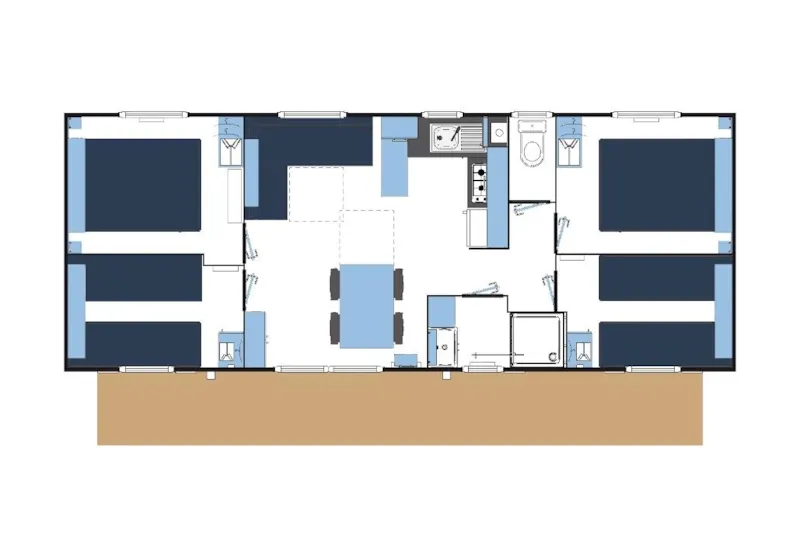 Mobil-Home Confort 4 Chambres