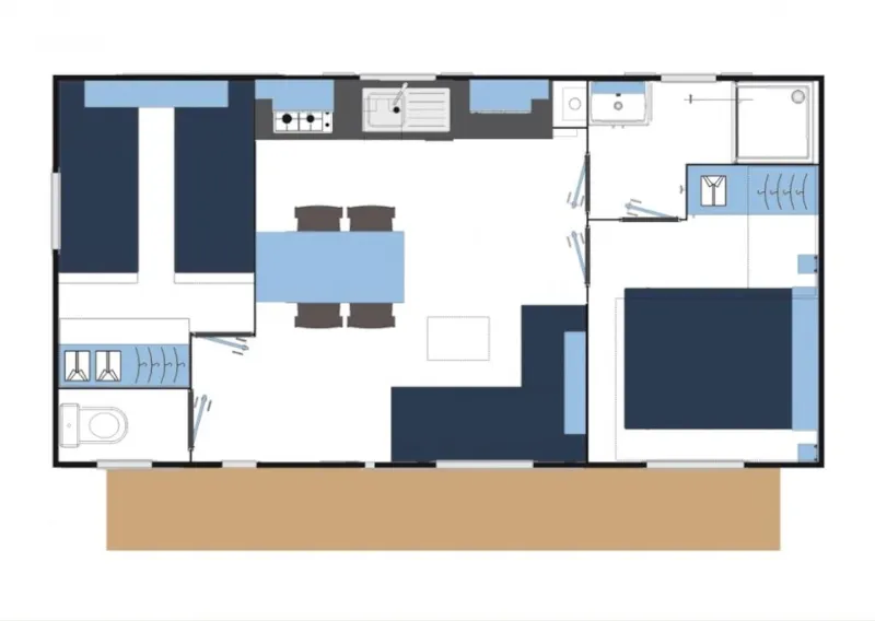 Mobil-Home Confort 2 Chambres