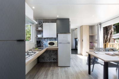 Comfortable 2-bedroom mobile home for people with reduced mobility