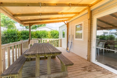 Comfortable 2-bedroom mobile home for people with reduced mobility