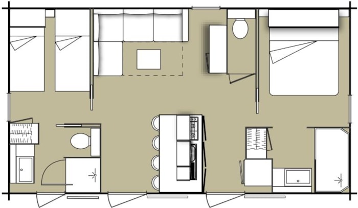 Cottage Granvelle Prestige - 36M² - 2 Chambres, 2 Salles De Bain, Luxe Et Espace