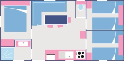 Cottage Séquanie  - 32m² - 3 Bedrooms for the large families