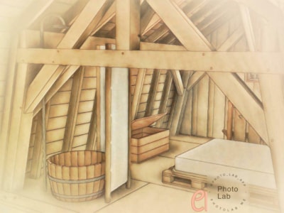 The Mansard Attic - 16m² - 1 bedroom - with breakfast.