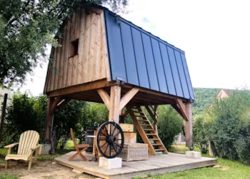 Mietunterkunft - Der Speicher Mansart - 16M2- 1 Schlafzimmer - Atypisch Und Cocooning Mit Frühstück. - Camping Ecologique LA ROCHE D'ULLY