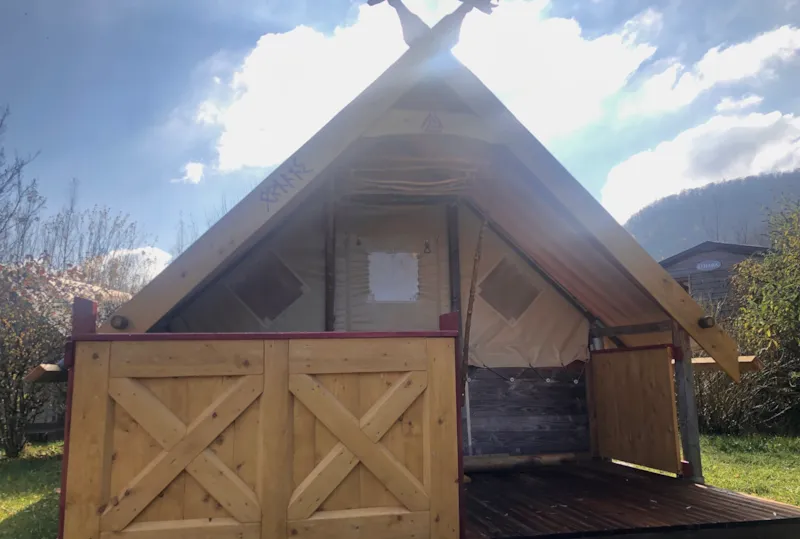 Lodge Skàli - 15M² - 2 Chambres - Sans Sanitaires, Une Tente Confort En Style Viking!
