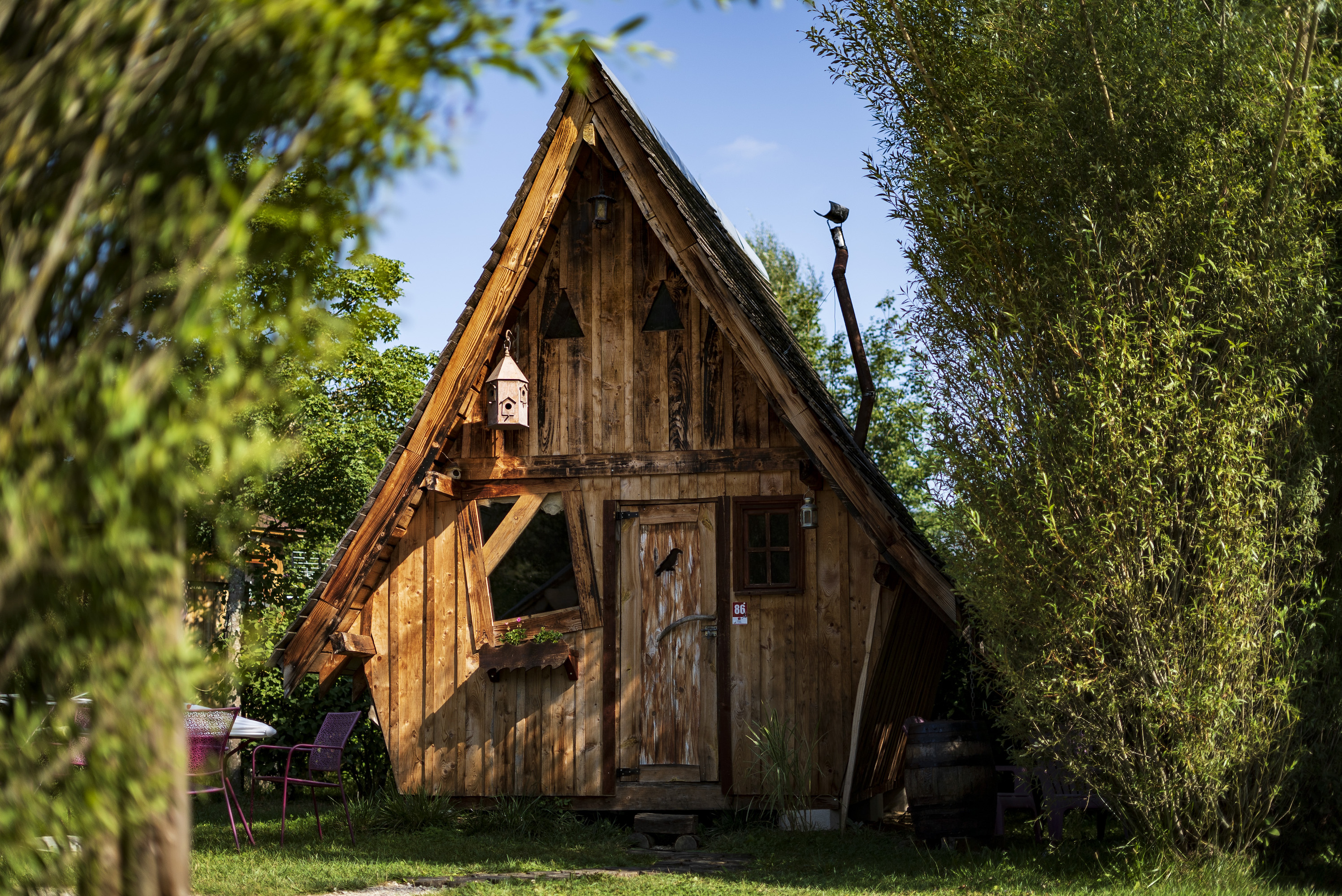 Alojamiento - Faerie Cottage - 24M² - 2 Habitaciones - Camping Ecologique LA ROCHE D'ULLY