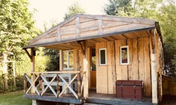 Mietunterkunft - Cottage Ogham - 25M2 - Die Ungewöhnliche Hütte Der Schriftgelehrten - Camping Ecologique LA ROCHE D'ULLY