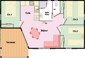 Mietunterkunft - Cabane Natureo 100% Nature 52M² - 3 Zimmer - Naturéo Seignosse
